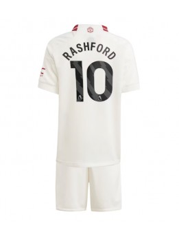Otroški Nogometna dresi replika Manchester United Marcus Rashford #10 Tretji 2023-24 Kratek rokav (+ hlače)
